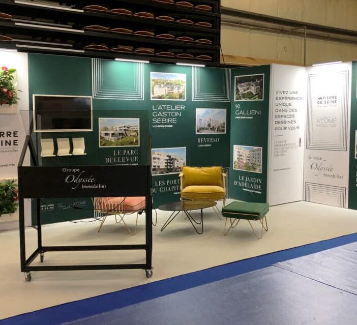 Stand H_Line d'exposition - réalisation Adéquat Expo