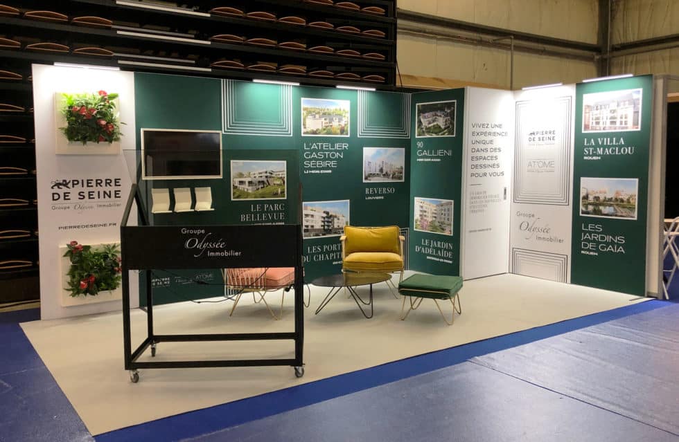 Stand H_Line d'exposition - réalisation Adéquat Expo