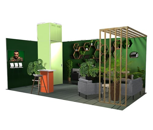 Stand H_Line modulaire - réalisation Adéquat Expo