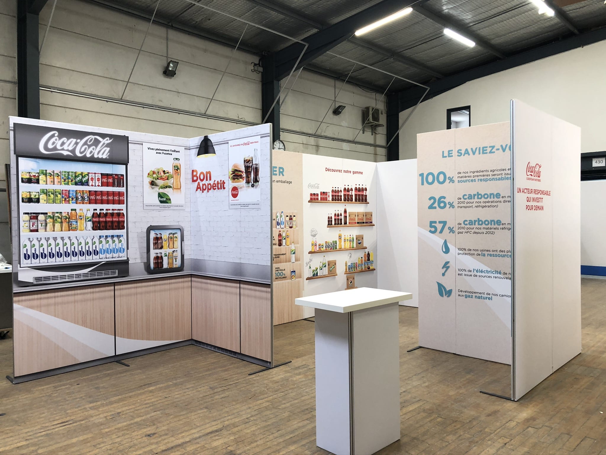 Stand H_Line sur salon professionnel - réalisation Adéquat Expo