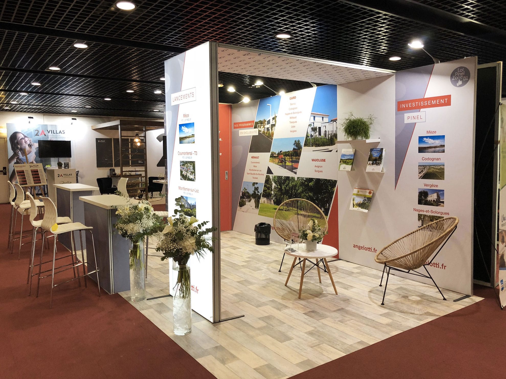 Stand H_Line produits - réalisation Adéquat Expo