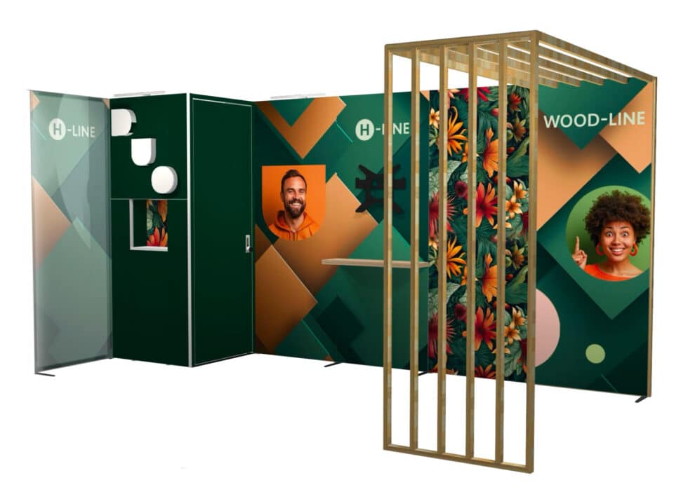 Stand H_Line design modulaire - réalisation Adéquat Expo