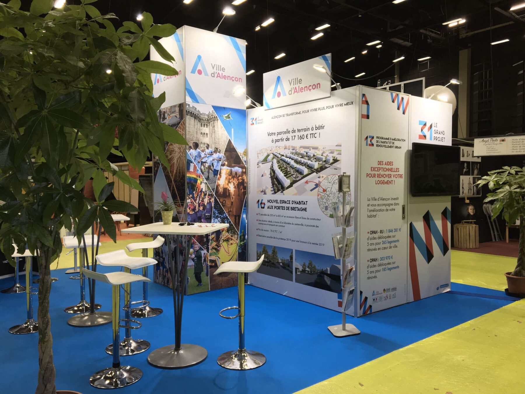 Stand H_Line premium - réalisation Adéquat Expo