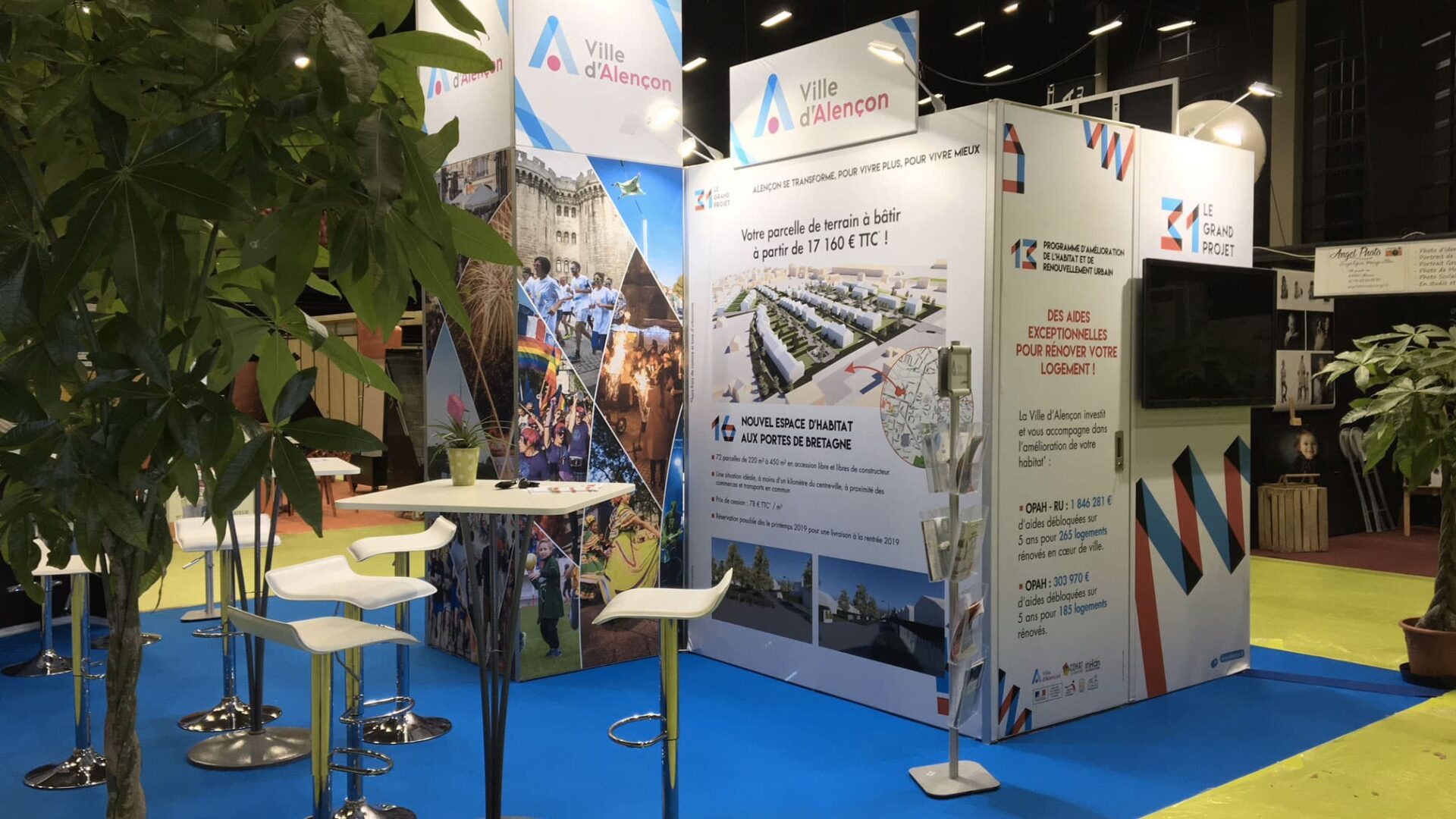 Stand H_Line premium - réalisation Adéquat Expo