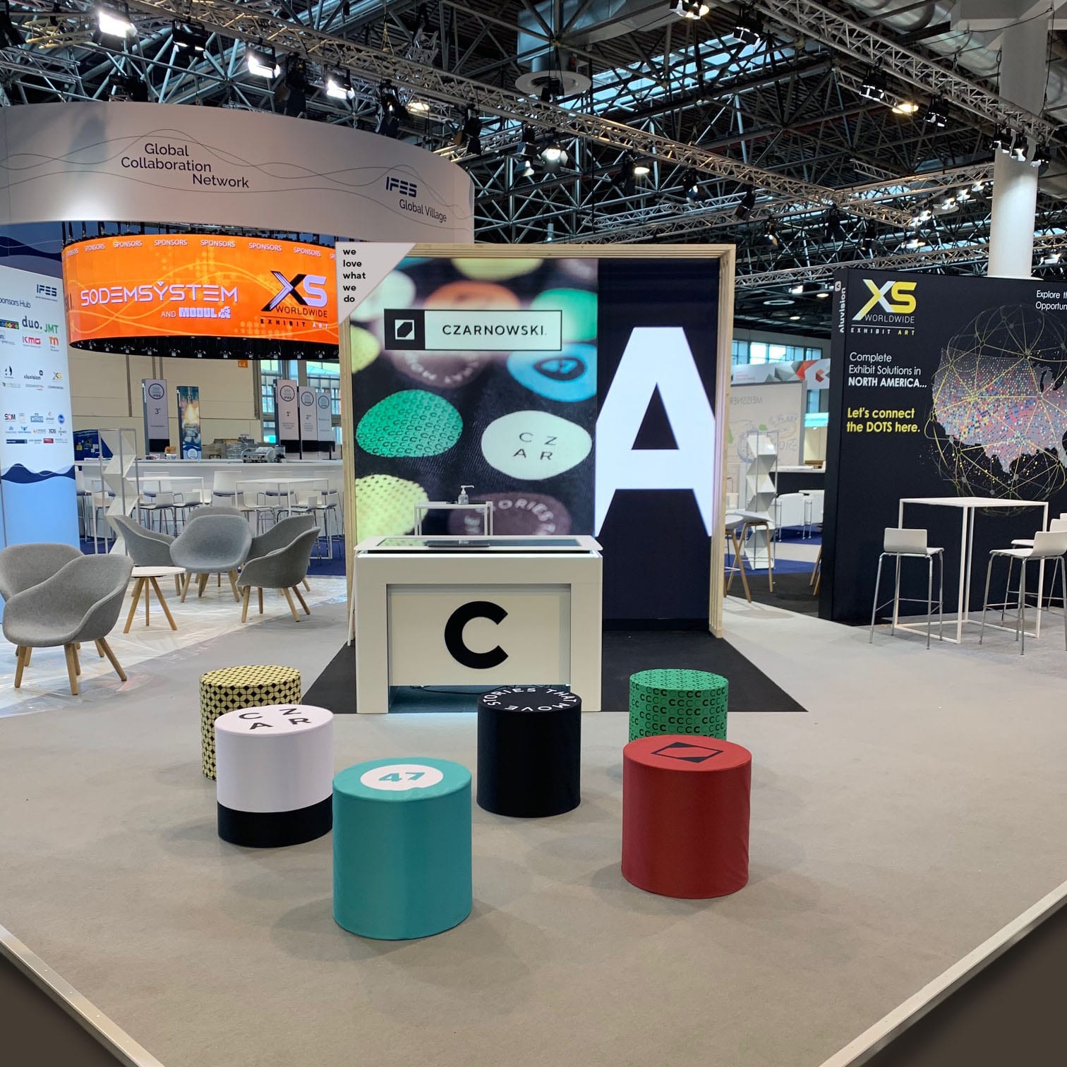 Stand modulaire panneau led